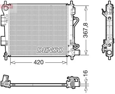 Радиатор основной DENSO DRM41018