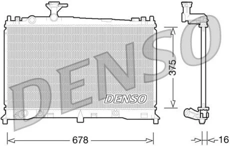 Конденсер DENSO DRM44027