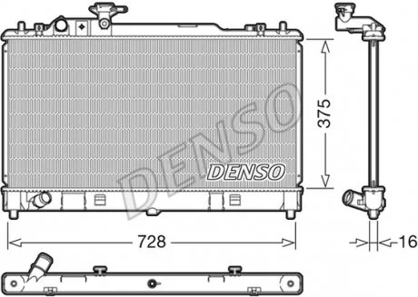 Радиатор DENSO DRM44033