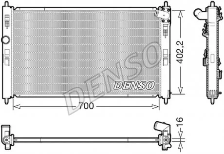 Радіатор основний DENSO DRM45050