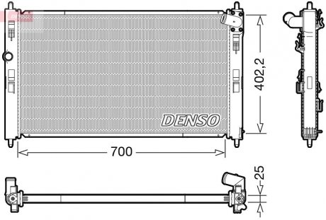 Радіатор DENSO DRM45053 (фото 1)