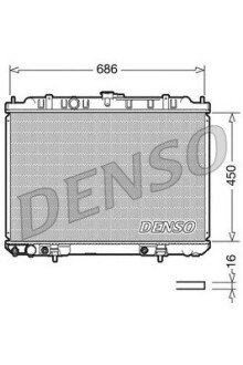 Радіатор охолоджування DENSO DRM46008 (фото 1)