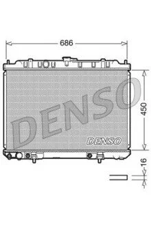Радіатор охолоджування DENSO DRM46008