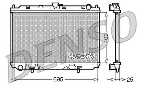 Радиатор охлаждения DENSO DRM46016