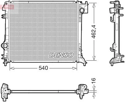 Радіатор основний DENSO DRM46062