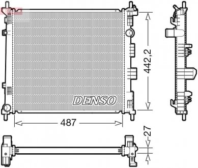 Радіатор DENSO DRM46070 (фото 1)