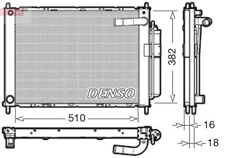 Радіатор кондиціонера DENSO DRM46101 (фото 1)