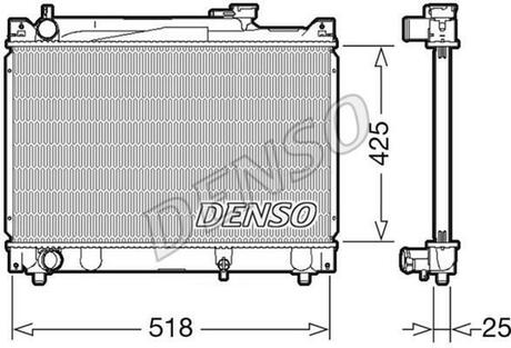 Радиатор DENSO DRM47030 (фото 1)
