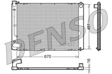 Радіатор DENSO DRM50055