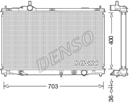 Радиатор DENSO DRM50095 (фото 1)