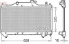 Радіатор двигуна (мкпп) TOYOTA AVENSIS, AVENSIS VERSO 1.6/1.8/2.0 07.00-11.09 DRM50131