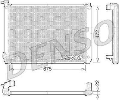 Радиатор охлаждения DENSO DRM51010