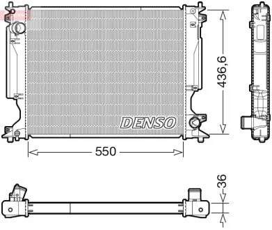 Радіатор DENSO DRM51014 (фото 1)
