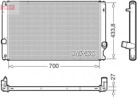 Chodnica LEXUS NX200 14- DENSO DRM51019 (фото 1)