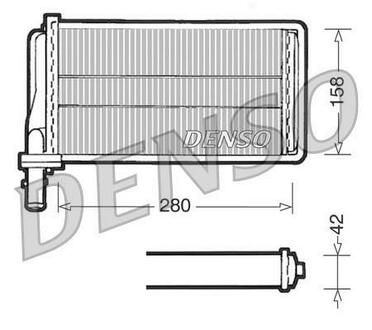 Радиатор печки DENSO DRR01001 (фото 1)