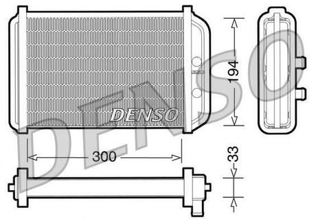 Радиатор печки DENSO DRR09033