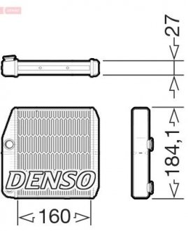 Радиатор печки DENSO DRR09076