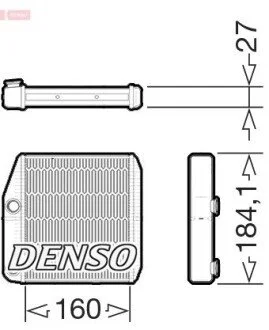 Радіатор пічки DENSO DRR09076