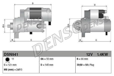 Стартер DENSO DSN941