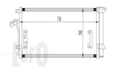 Радіатор кондиціонера Q7/Cayenne/Touareg 2.5D-3.0d/3.2-6.0 02-15 DEPO 0030160020