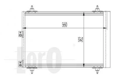 Радіатор кондиціонера Berlingo/Partner 1.6HDI 05- DEPO 0090160017