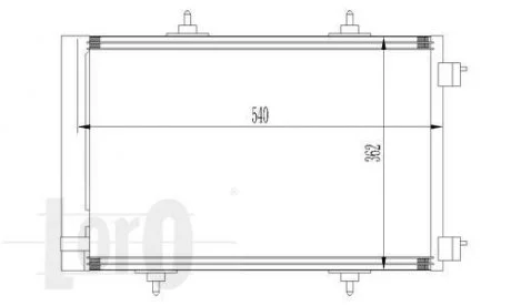 Радіатор кондиціонера Citroen C2/C3/Peugeot 206/207 1.1-1.6D 02- DEPO 0090160020