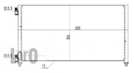 Радиатор кондиционера DOBLO/PUNTO II 1.3 MJTD/1.2 i 99- DEPO 016-016-0008