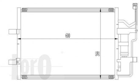 Радіатор кондиціонера MAZDA 3(BK)/5(CR) 1.8 i 16V 03- DEPO 030-016-0010 (фото 1)