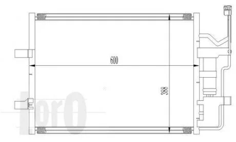 Радіатор кондиціонера MAZDA 3(BK)/5(CR) 1.8 i 16V 03- DEPO 030-016-0010