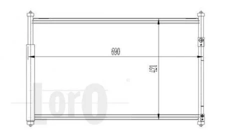 Радиатор кондиционера GRAND VITARA / ESCUDO (JT) (05-) 1.6 i 16V DEPO 050-016-0003