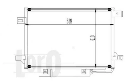 Радиатор кондиционера W169/W245 04-12 DEPO 054-016-0017