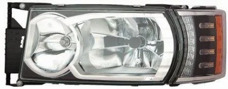 Фара Лів (D1R/H7/LED, ручн, без мотора, колір відбивача: хром) SCANIA G I, P I, R I, T 01.03-05.19 DEPO 7711105LLDHEN
