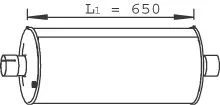 Глушник, випускна система Dinex 28426