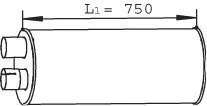 Глушник, випускна система Dinex 28448
