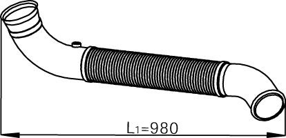 Випускна труба Dinex 68520 (фото 1)