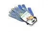 Рукавички з ПВХ малюнком синій/жовтий 70/30 10 клас розмір 10 DOLONI 646 (фото 3)