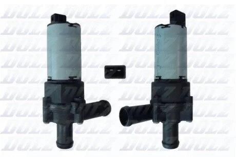 Додатковий водяний насос (електричний) FORD GALAXY I, SEAT ALHAMBRA, CORDOBA, IBIZA II, LEON, TOLEDO II, VW BORA, BORA I, CALIFORNIA T4 CAMPER, CORRADO, GOLF I, GOLF II, GOLF III 1.6-2.9 08.83-09.10 DOLZ EW533A (фото 1)