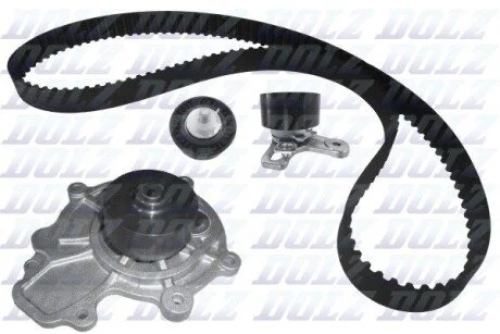 Комплект ГРМ (ремінь + ролик + водяний насос) CHEVROLET CAPTIVA, CRUZE, EPICA, LACETTI, NUBIRA, OPEL ANTARA A 2.0D 01.05- DOLZ KD170