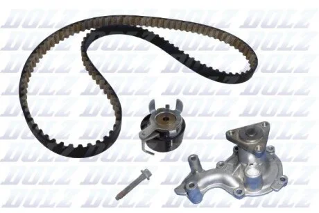 Комплект ГРМ (ремінь + ролик + водяний насос) FORD B-MAX, C-MAX II, ECOSPORT, FIESTA VI, FIESTA VII, FOCUS III, TOURNEO COURIER B460, TRANSIT COURIER B460 1.0/1.1 02.12- DOLZ KD177IO
