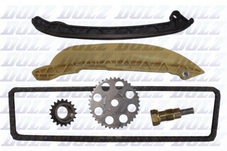 Комплект ланцюга ГРМ Ford Fiesta V 1.3 01-08 DOLZ SKCF065F (фото 1)