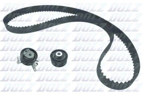 Комплект ГРМ (ремінь + ролик) CITROEN C4, C4 I, C5 I, C5 II, C8, EVASION, JUMPY I, XSARA, XSARA PICASSO, FIAT SCUDO, ULYSSE, LANCIA PHEDRA, ZETA, PEUGEOT 206, 307, 406, 407, 607 1.8/2.0/2.2 01.99- DOLZ SKD056