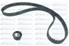 Комплект ГРМ (ремінь + ролик) VOLVO C30, S40 II, V50, FORD B-MAX, C-MAX, C-MAX II, ECOSPORT, FIESTA V, FIESTA VI, FOCUS C-MAX, FOCUS II, FOCUS III, FUSION, GRAND C-MAX, KUGA II 1.25-1.6LPG 11.01- DOLZ SKD070 (фото 1)
