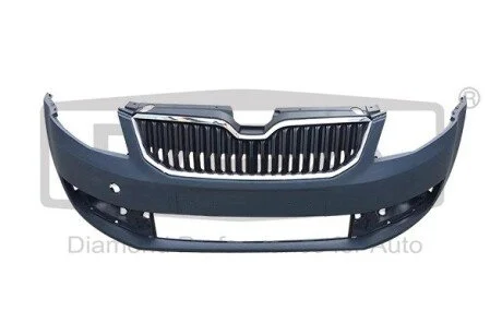 Бампер передний с решеткой радиатора (-омыватель,-парктроник) Skoda Octavia (12-) DPA 88071858702