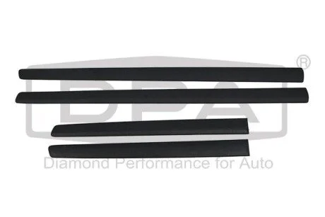 Молдинг двери (комплект 4 шт) VW Polo (01-09,09-) DPA 88530006502