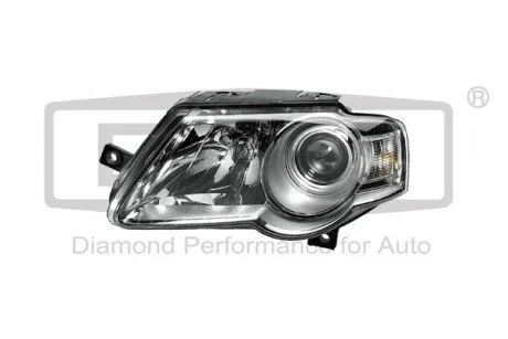 Фара ліва галогенова з лінзою, моторчиком та лампою VW Passat (05-11) DPA 89410402902