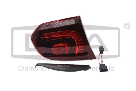 Ліхтар задній лівий внутрішній LED вишнево-червоний VW Golf VI (09-13) DPA 89450625102