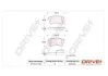 Колодки тормозные (передние) Renault Kangoo 08- (с датчиком) Drive+ DP1010101253 (фото 1)