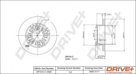 Гальмівний диск Drive+ DP1010110002