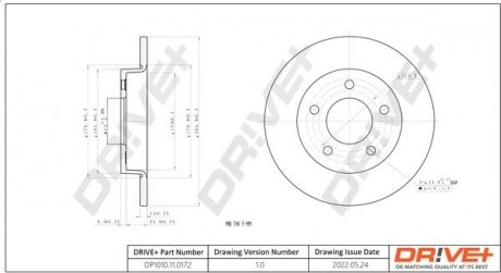 Гальмівний диск Drive+ DP1010110172