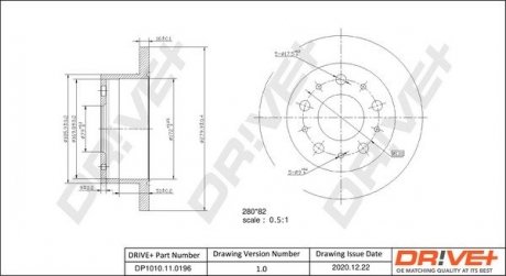 Гальмівний диск Drive+ DP1010110196